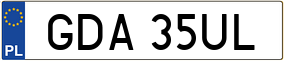 Trailer License Plate